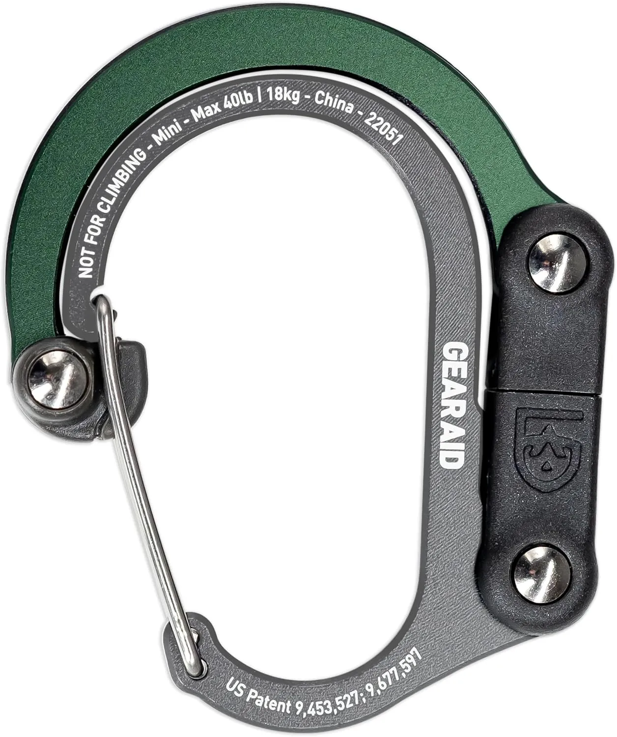 GEAR AID HEROCLIP Carabiner Gear Clip and Hook (Mini) for Travel