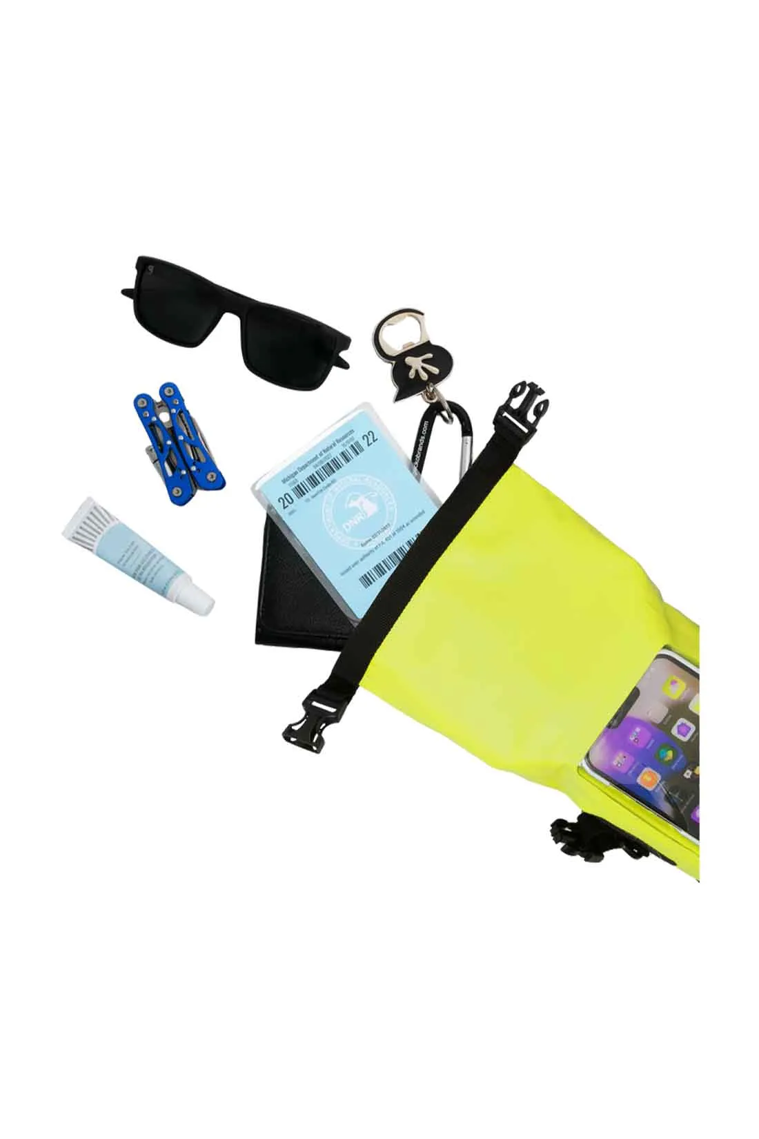 Gecko Bright Green Waterproof Phone Dry Bag