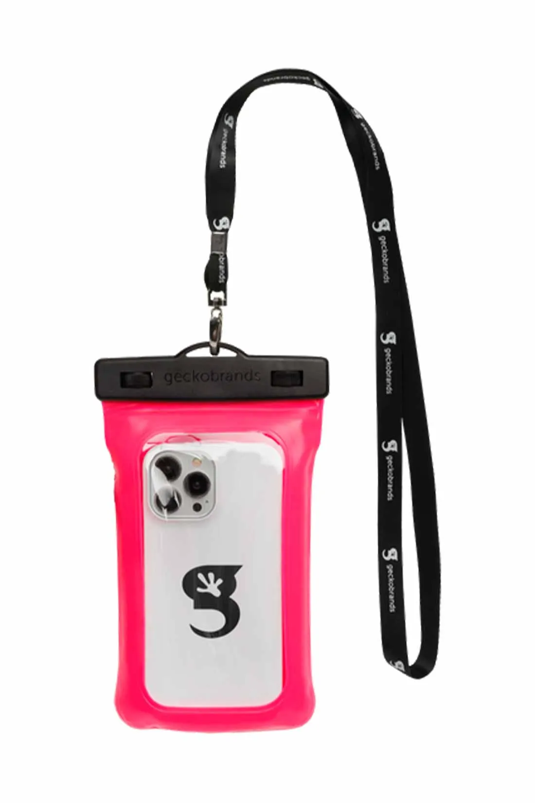 Gecko Pink Float Phone Dry Bag