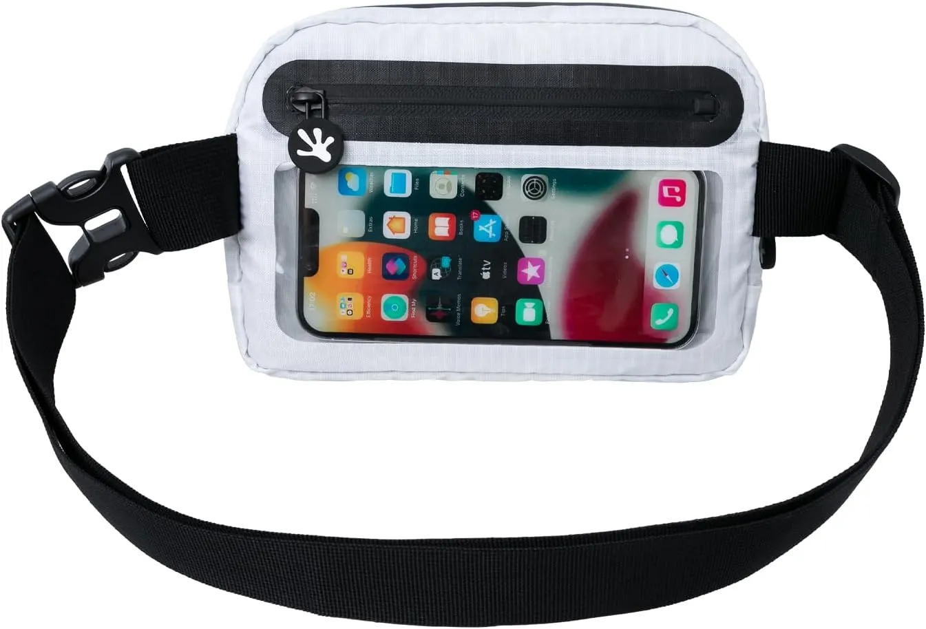 geckobrands Waterproof Belt Bag – Water-Resistant Gear Organizer with Phone Window & Adjustable Strap
