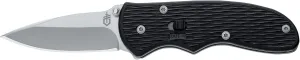 Gerber Gear Mini-Fast Draw Knife, Assisted Opening, Fine Edge [22-41526], Black / Stainless
