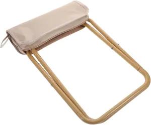 GLEAVI Oxford Cloth Portable Bench Easy to Carry Sturdy Folding Stool for Camping Hiking and Outdoor Use