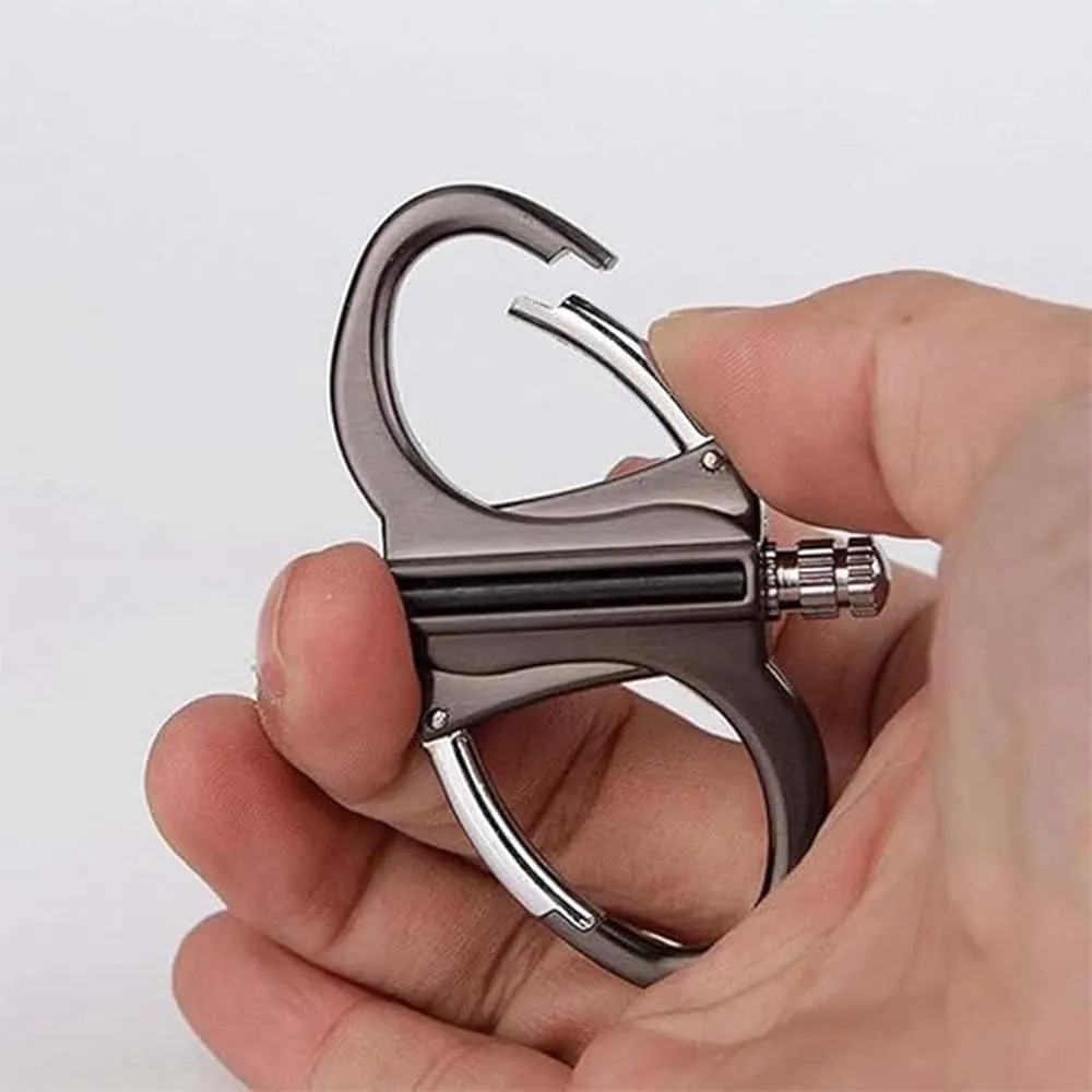 Gloryboom Keychain Lighter Without Kerosene, Hidden Forever Lighter Keychain, Reusable Fire Starter Key Ring, for Outdoor and Home (Gold 2pcs)
