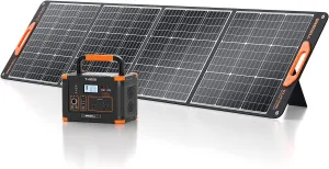 GRECELL 1000W Solar Generator with 200W Portable Solar Panel, 999Wh Portable Power Station Solar Powered Generator Lithium Battery Backup USB-C PD 60W for Outdoor Camping RV Off-Grid Home Emergency