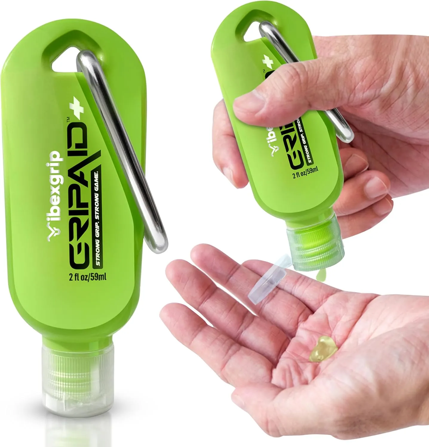GRIPAID - Hand Gel Grip Enhancer, Prevent Sweaty Hands for a Strong Grip, Golf, Tennis, Gaming, & Pickleball Grip, 2 Ounces