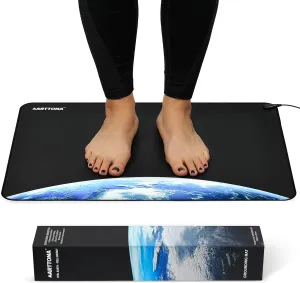 Grounding Mat for Daily Comfort & Balance - Grounding Mat for Feet, Desk, Bed & Floor - Durable, Eco-Friendly Material - 24x16 inches Earthing Mat Includes 15ft Grounding Cord