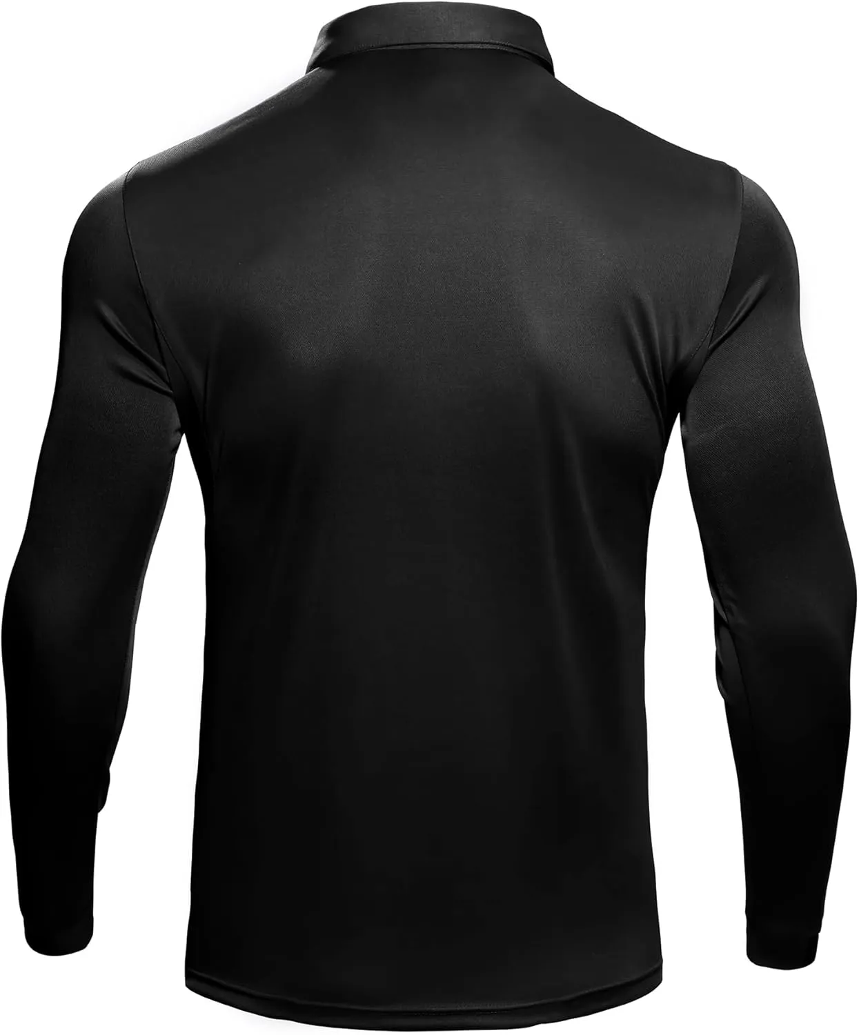 Haimont Men's Performance Dry Fit Polo Shirt Short and Long Sleeve Golf Collared T-Shirts for Tactical Outdoor Hiking