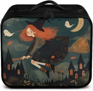 Halloween Witch Print First Aid Kit Empty Medical Kit Medicine Storage Trauma First Aid,Family Dorm Travel Workplace Sports Venues Vehicle Essentials,Outdoor Sports Gear (Bag Only)