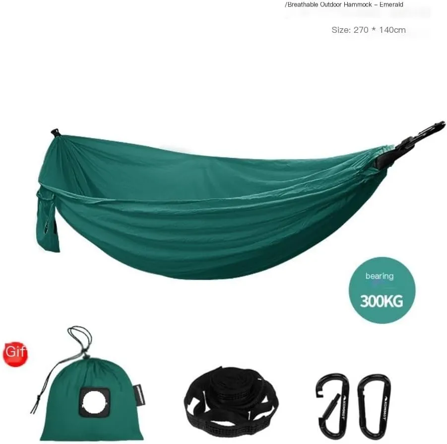 Hammock Double Muche Outdoor Camping Anti-Rollover Hammock Adult Outdoor Swing Ultra-Light Portable Double Hanging Chair Hammock Outdoor(A)