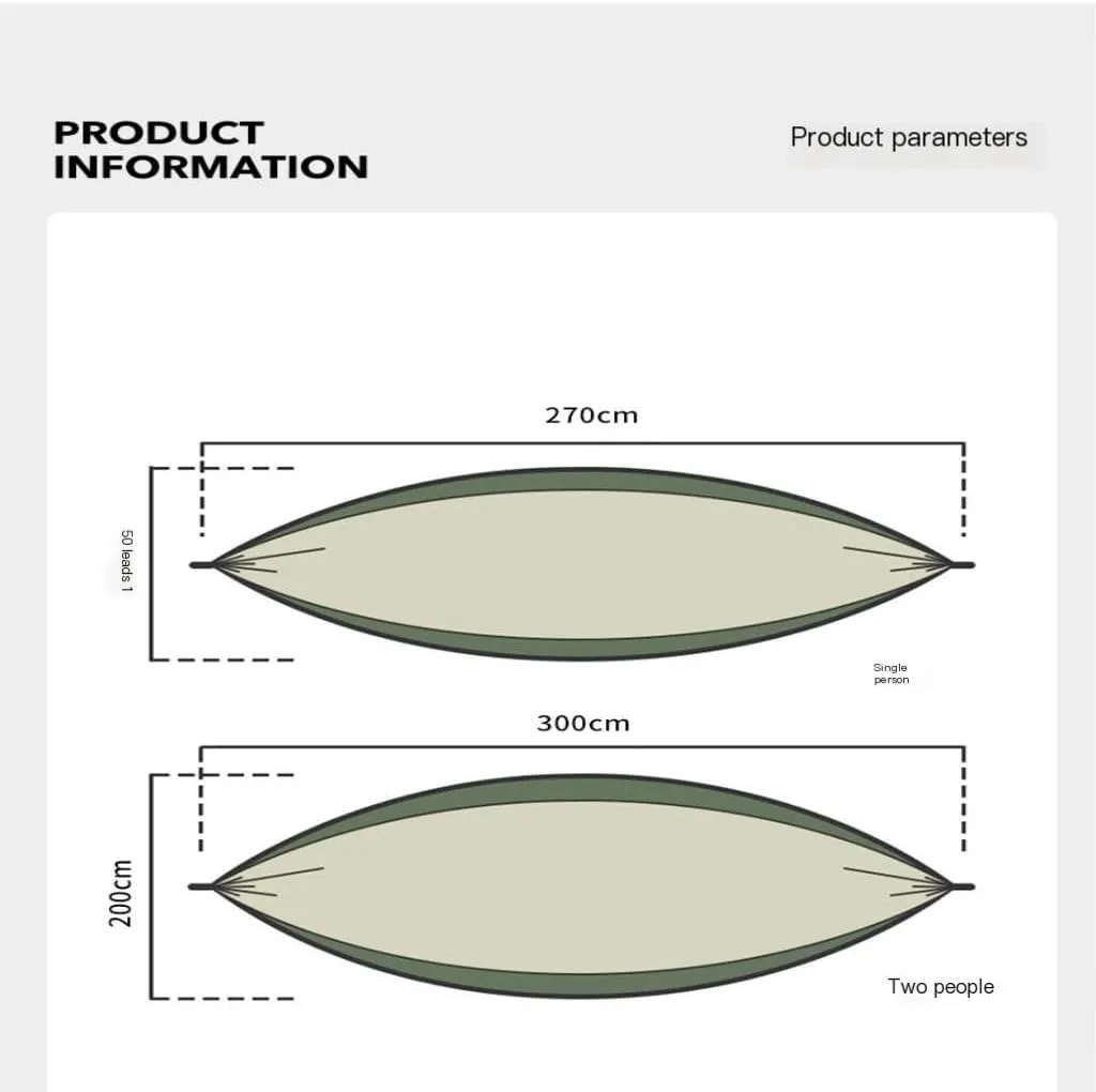 Hammock Double Muche Outdoor Camping Anti-Rollover Hammock Adult Outdoor Swing Ultra-Light Portable Double Hanging Chair Hammock Outdoor(A)