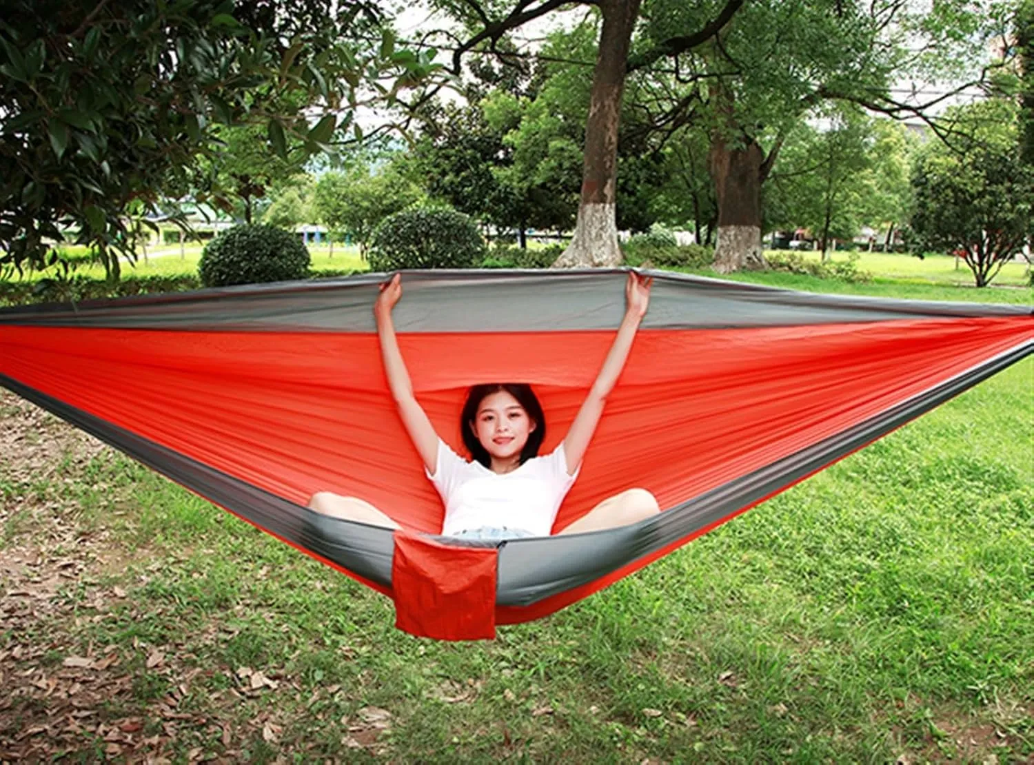 Hammock Outdoor Leisure Hammock 270x140cm Ultralight Breathable Garden Courtyard Portable Travel Hanging Swing Portable Hammock