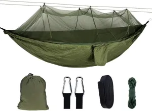 Hammock Portable Outdoor Camping Tent Hammock with Mosquito Net 210T Nylon 2 Person Canopy Parachute Hanging Sleeping Swing Bed Hammocks (Color : 13)