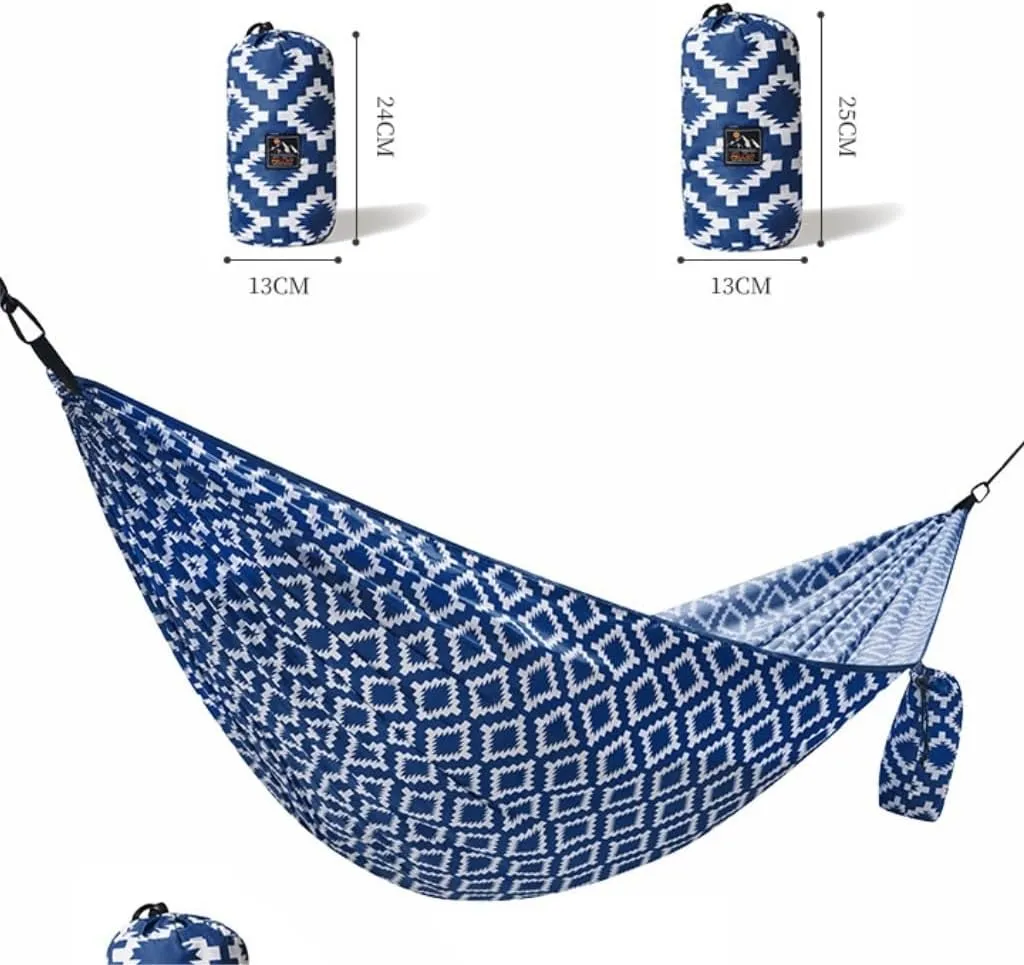 Hammocks Hammock Outdoor Swing Single Double Camping Anti-Rollover Home Dormitory Hanging Chair Indoor Hanging Rope Camping Hammocks(Small)