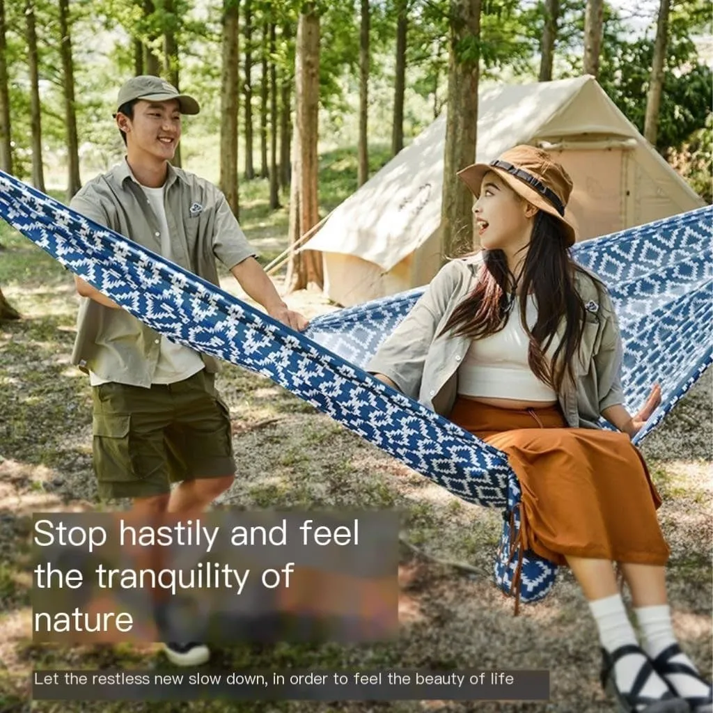 Hammocks Hammock Outdoor Swing Single Double Camping Anti-Rollover Home Dormitory Hanging Chair Indoor Hanging Rope Camping Hammocks(Small)