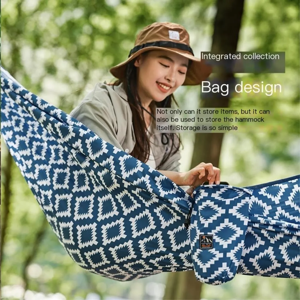 Hammocks Hammock Outdoor Swing Single Double Camping Anti-Rollover Home Dormitory Hanging Chair Indoor Hanging Rope Camping Hammocks(Small)