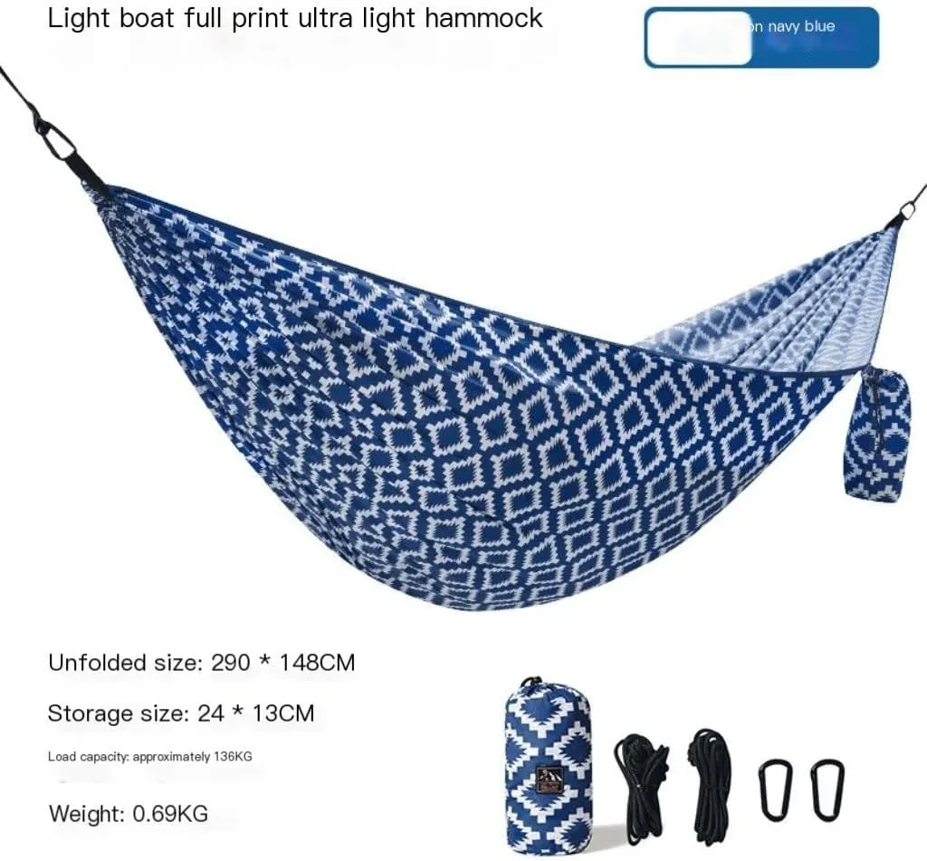 Hammocks Hammock Outdoor Swing Single Double Camping Anti-Rollover Home Dormitory Hanging Chair Indoor Hanging Rope Camping Hammocks(Small)