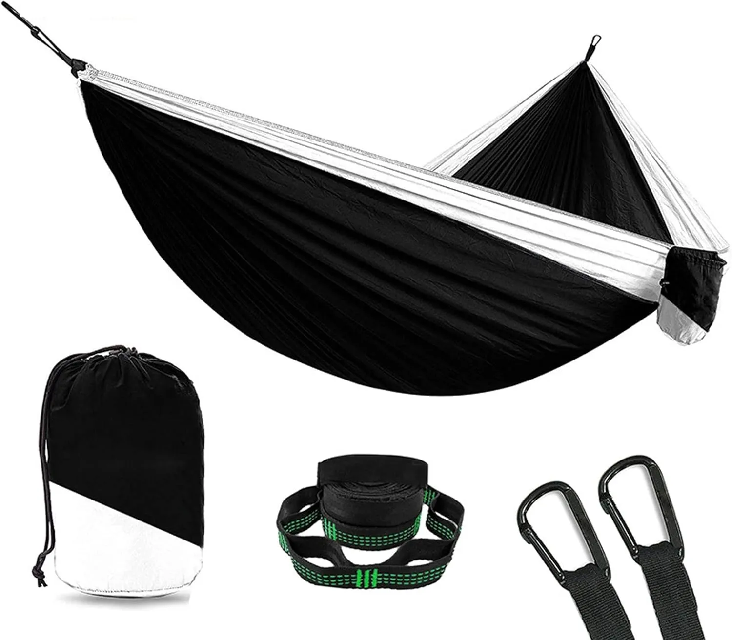 Hammocks Outdoor 1-2 Person Portable Outdoor Camping Hammock with Mosquito Net High Strength Parachute Fabric Hanging Bed Sleeping Swing