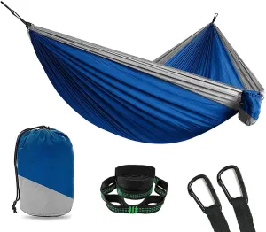 Hammocks Outdoor 1-2 Person Portable Outdoor Camping Hammock with Mosquito Net High Strength Parachute Fabric Hanging Bed Sleeping Swing