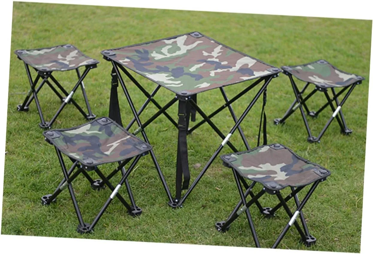 HANABASS Camping Stool Seat Multi-Function Beach Portable Chair Camouflage Design
