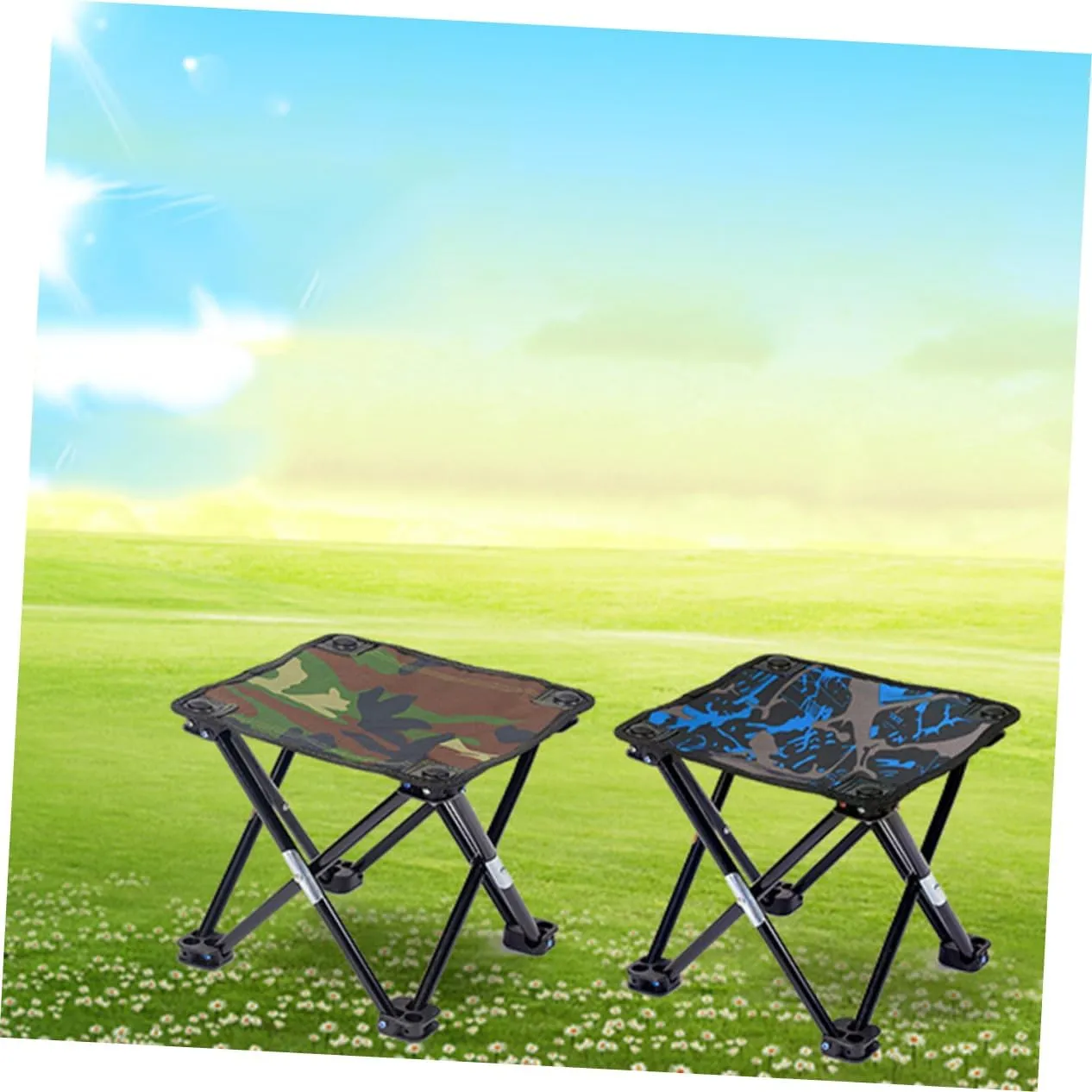HANABASS Camping Stool Seat Multi-Function Beach Portable Chair Camouflage Design