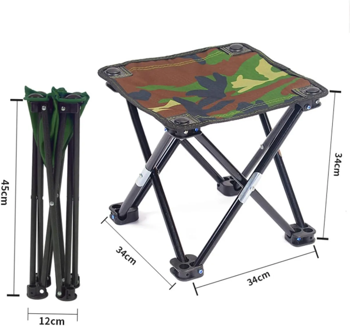 HANABASS Camping Stool Seat Multi-Function Beach Portable Chair Camouflage Design