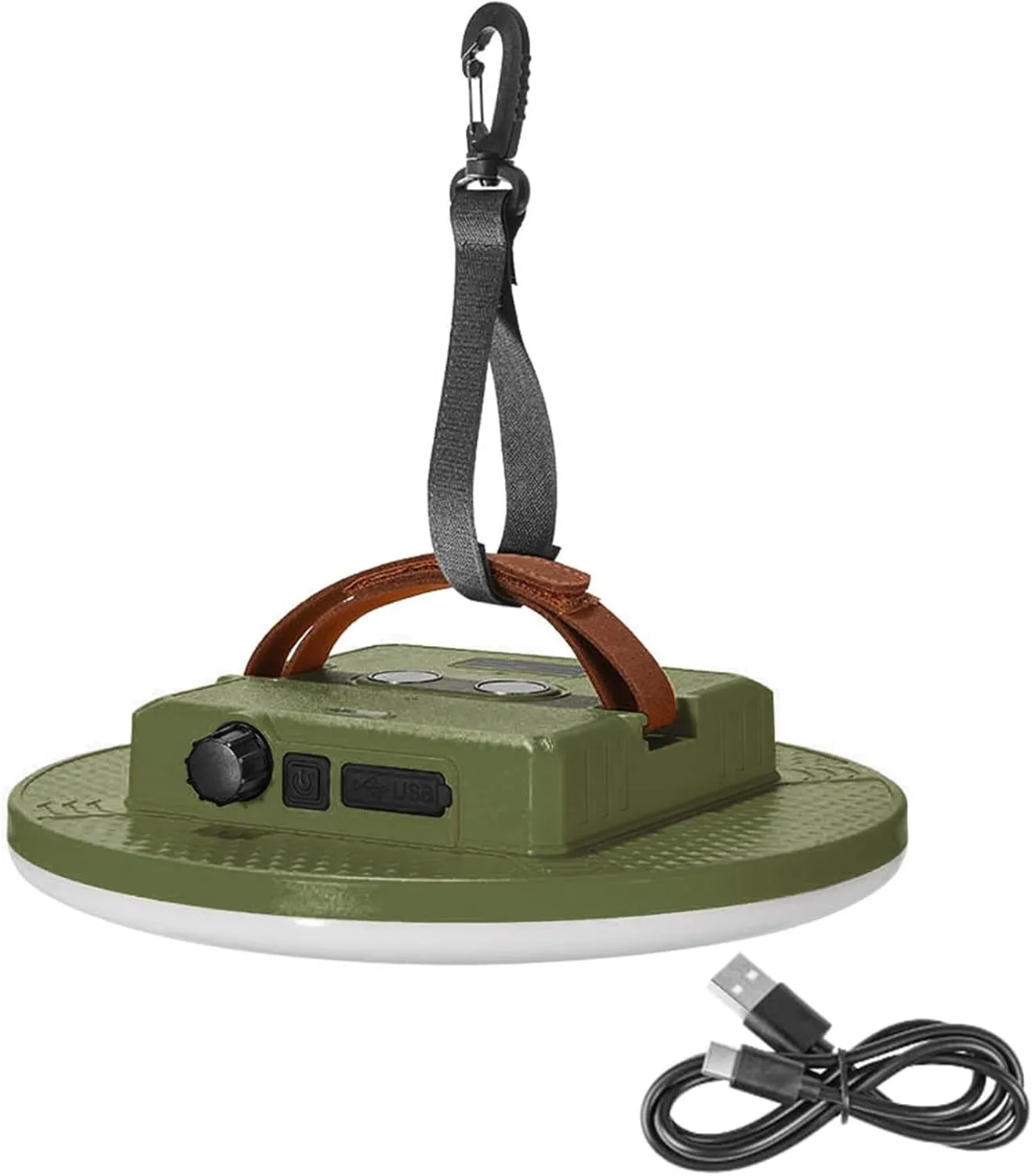 Hanging Camping Tent Light LED Rechargeable Portable Lantern with Magnetic Adsorption,4 Dimmable Modes,Waterproof,USB Output,Tripod Compatible for Outdoor Camping,Hiking,Emergency (D82-3(6000mAh))
