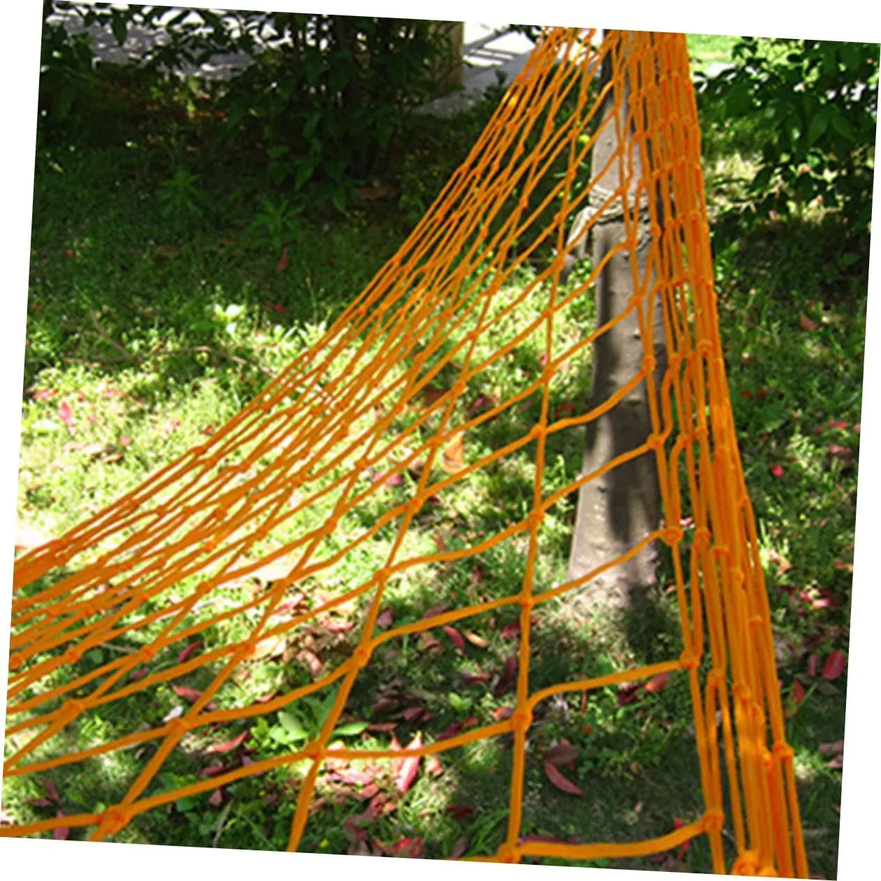 Hanging Nap Bed Portable Nylon Hammock for Outdoor Leisure and Breathable Swing for Camping Hiking and Relaxing Pool Lake Orange