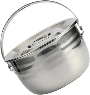 Hanging Pot for Camping Pot Sturdy Stainless Steel Lightweight for Outdoor Cooking