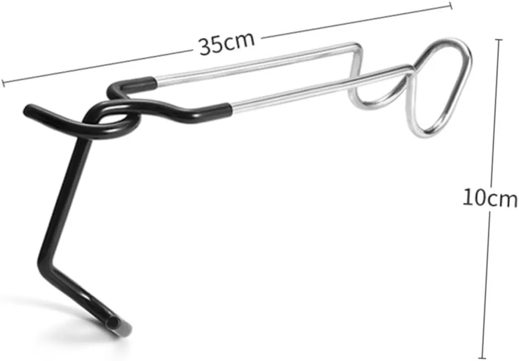 Happyyami 2pcs Light Hook Stainless Steel Rubber Camping Supplies