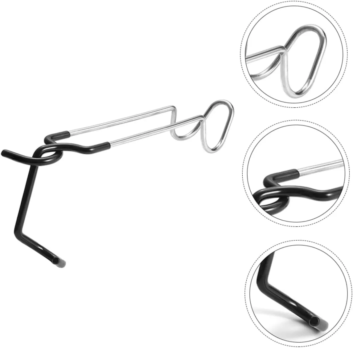 Happyyami 2pcs Light Hook Stainless Steel Rubber Camping Supplies
