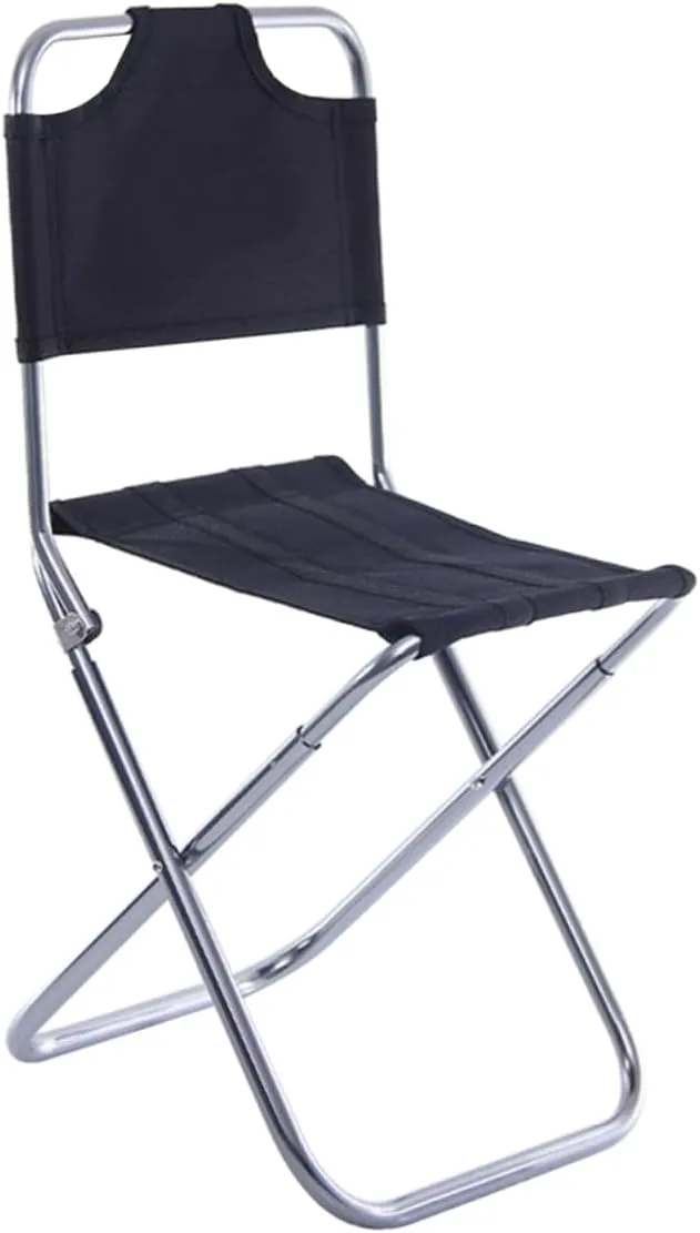 Happyyami Camping Chair Foot Rest Outdoor Camping Stool Portable Collapsible Lightweight Aluminum Alloy Folding Stool for Garden Fishing and Leisure