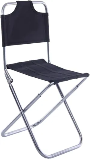 Happyyami Camping Chair Foot Rest Outdoor Camping Stool Portable Collapsible Lightweight Aluminum Alloy Folding Stool for Garden Fishing and Leisure