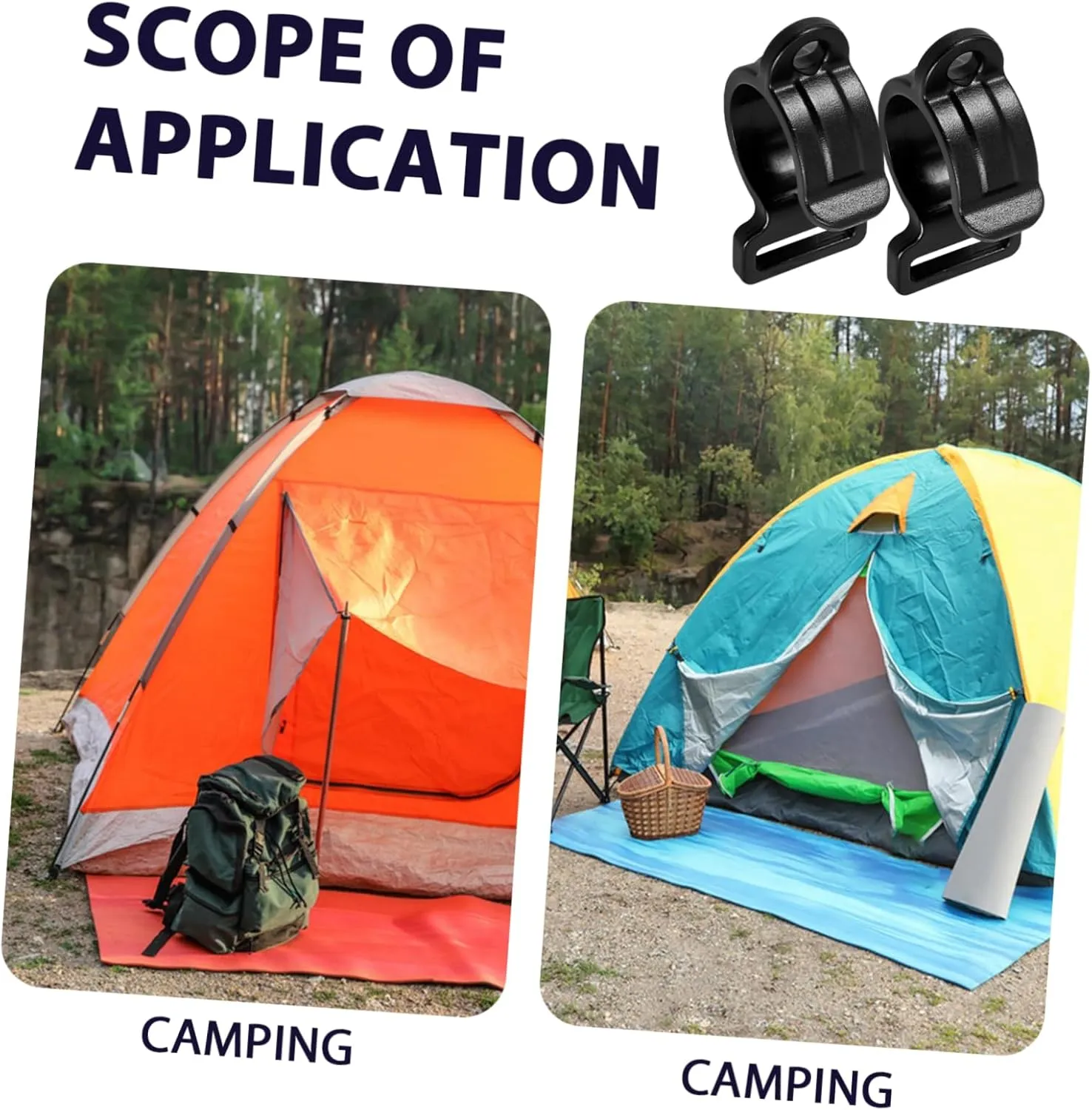 Happyyami Outdoor Tent Hook Hooks Camping Tents Outdoor Camping Tent Camping Accessories Camping Tent Pole Hook