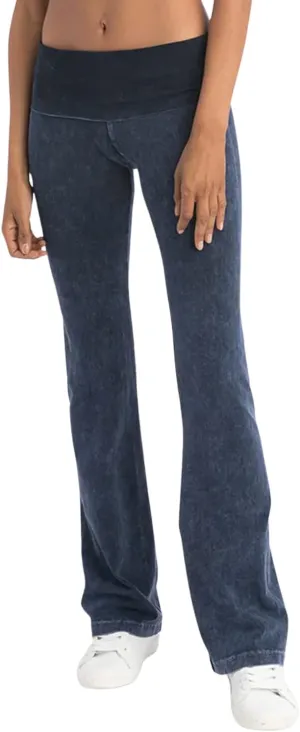 Hard Tail Roll Down Bootleg Flare Pant