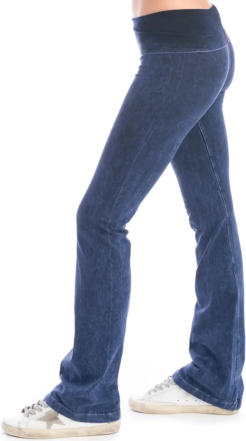 Hard Tail Roll Down Bootleg Flare Pant