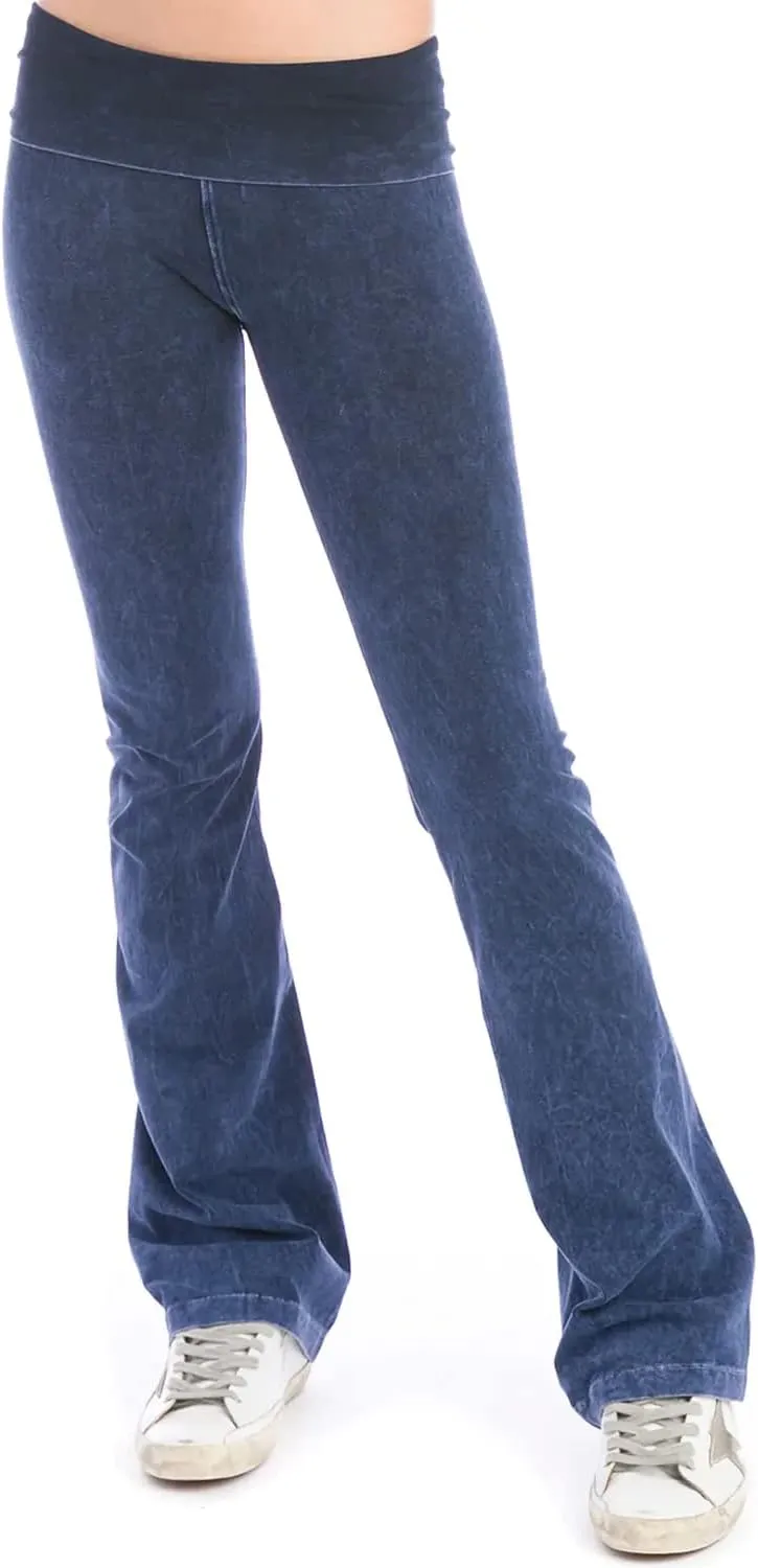 Hard Tail Roll Down Bootleg Flare Pant