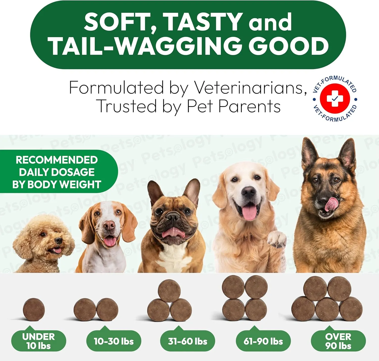 Hemp Calming Chews for Dogs - 170 Dog Calming Chews - Anxiety Relief Treats - Advanced Stress Relief, Separation Aid, Barking, Thunder, Fireworks, Melatonin - Pet Supplement - Made in USA