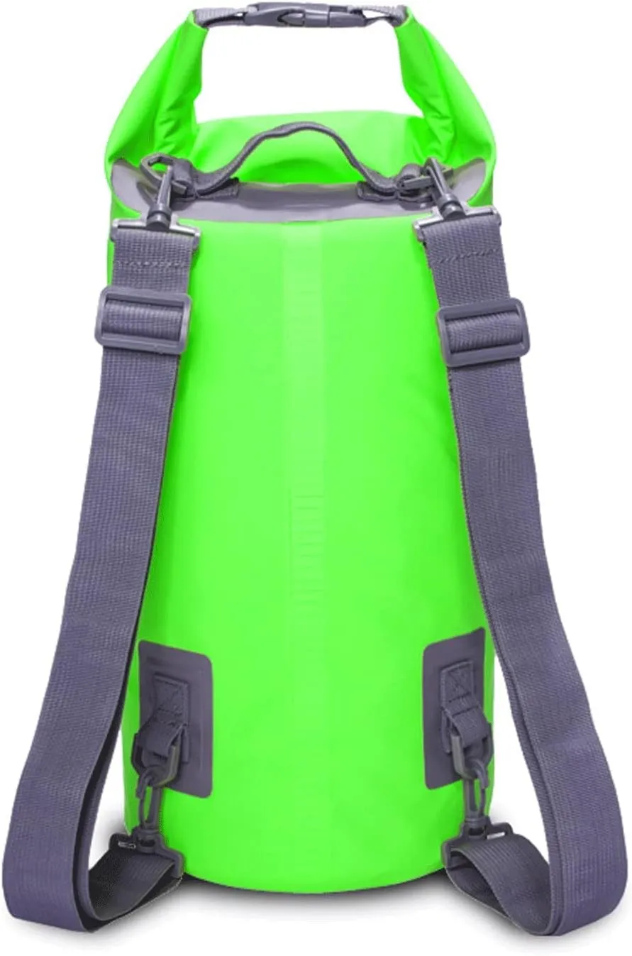 Hiking Daypacks 5L/10L/15L/20L/30L Waterproof Bags Dry Bag PVC Waterproof Backpack Sports Bag Rafting Swimming Backpacks Impermeable Dry Bag(2,15L)