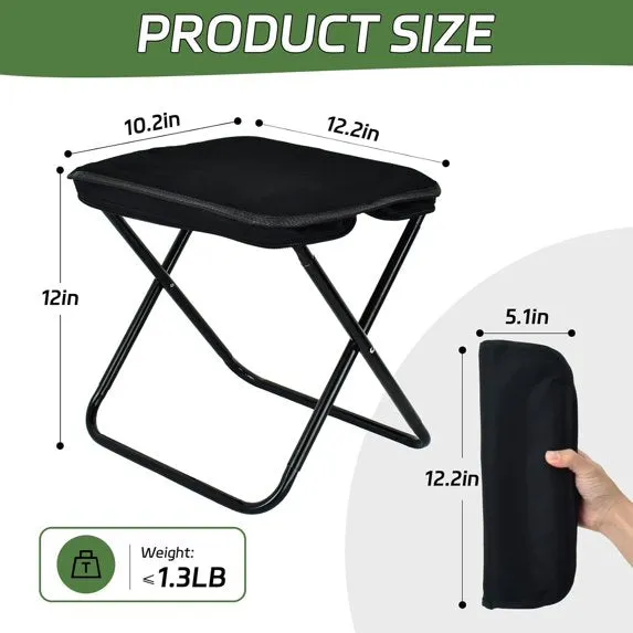 Holds Camping Portable, Professional service Chair 330LBS, 1PCS Events, Adults, Outdoors, Fishing Up Ideal and Hiking, to for Foldable Affordable delivery Camping, AmzDoer Chairs Portable for Chair, Portable