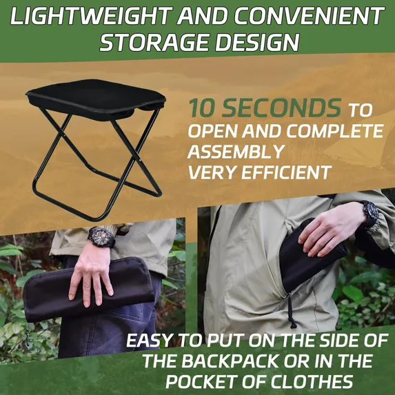 Holds Camping Portable, Professional service Chair 330LBS, 1PCS Events, Adults, Outdoors, Fishing Up Ideal and Hiking, to for Foldable Affordable delivery Camping, AmzDoer Chairs Portable for Chair, Portable