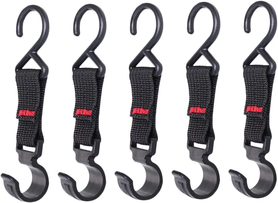 Homoyoyo 5pcs Outdoor Camping Hooks Heavy Duty Hanger Holders for Organizing Gear Picnic Barbecue Fishing Hiking Functional Storage for Camping Supplies and Accessories