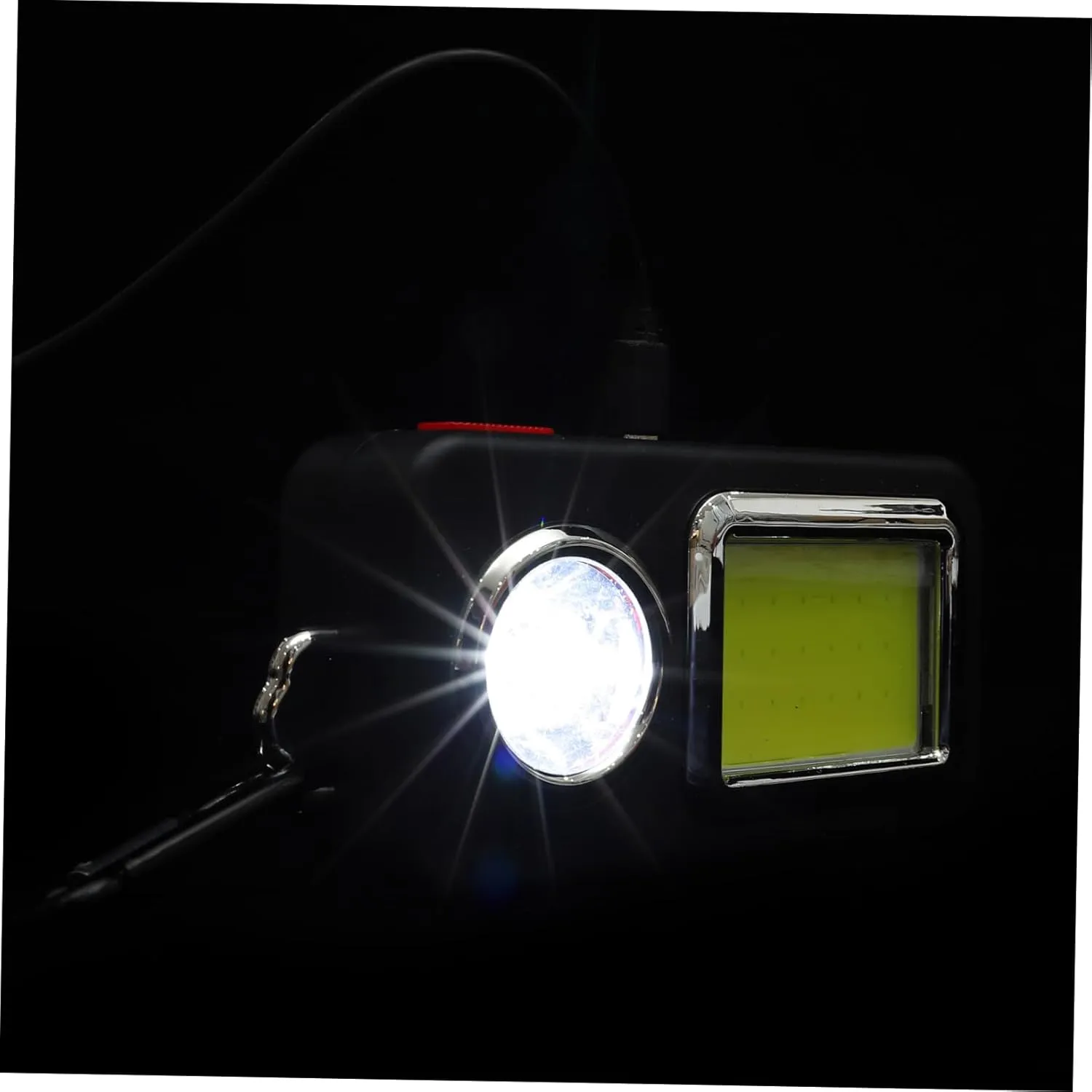 Homoyoyo Rechargeable Emergency Light Usb Solar Powered Led Work Lamp High Brightness Portable Design Dual-speed for Camping and Outdoor Activities