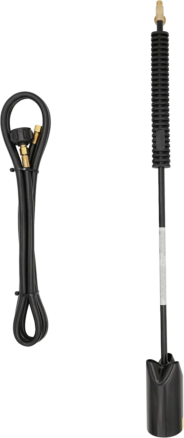 Hot Max Junior Max 100,000 BTU Propane Fully Assembled Torch Kit, Idle Boost/Fuel Saver Valve®, 350 PSI, 10-Foot LP Gas Hose | PN: 100G
