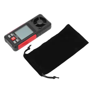 HT605 Digital Anemometer Wind Speed Meter with LCD Display, Accuracy for Industry, Measures Min Avg Wind Speed, Lightweight and Compact for Carrying