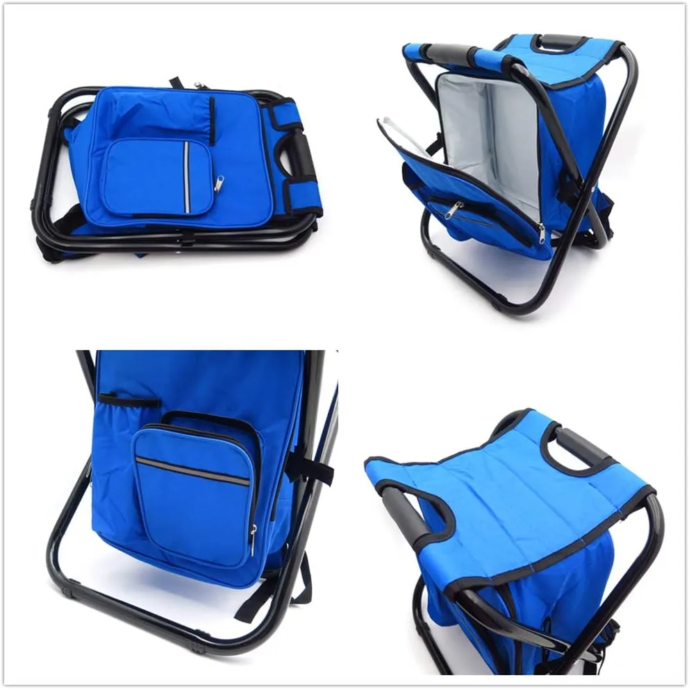 HTTMT - Portable Folding Camping Fishing Chair Stool Travel Backpack Beach Bag [Item Number: ET-Seat001]