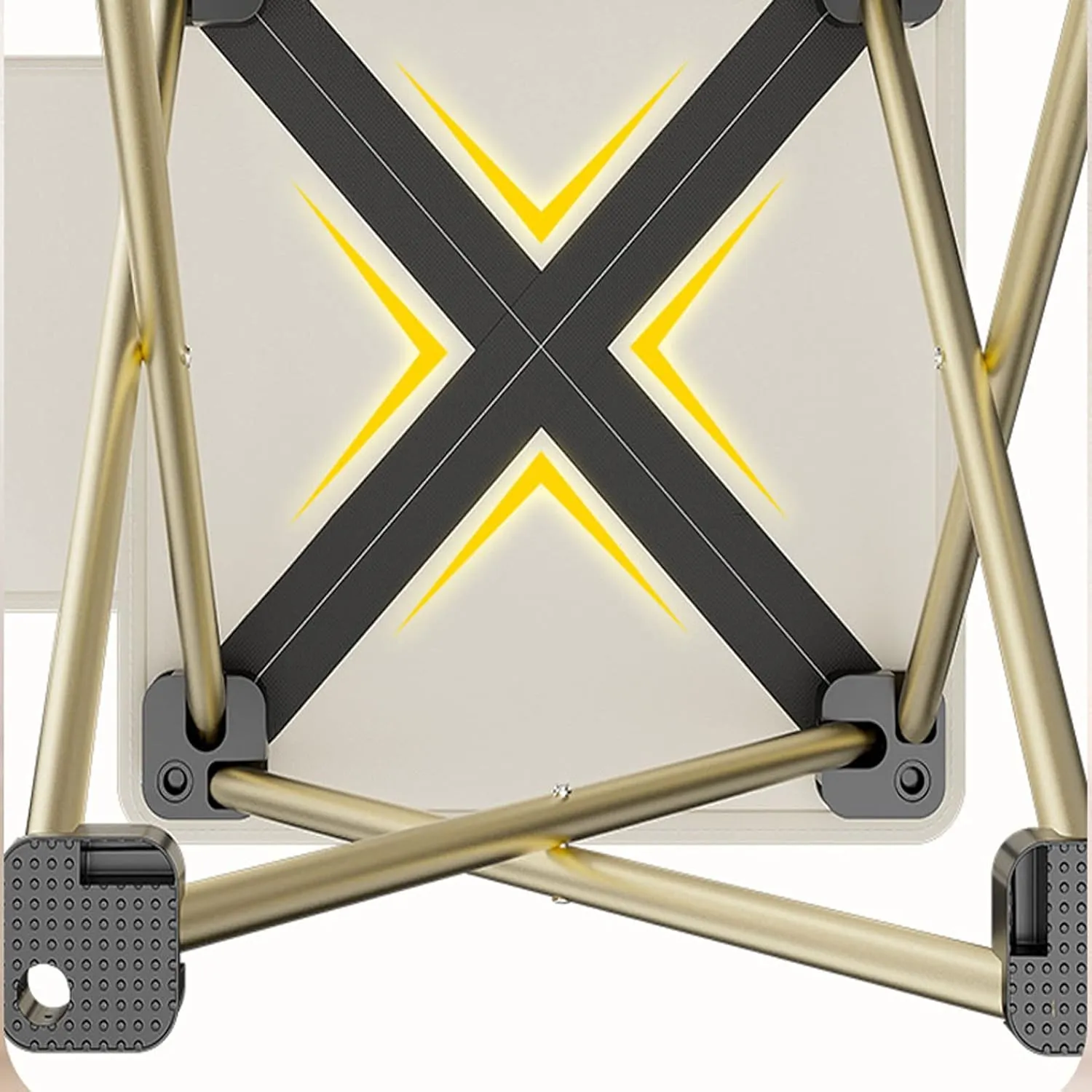 HUHJYUGE Portable Folding Stool, Camping Folding Stool Small, Mini Size Camping Stool, Aluminum Alloy Folding Stool, with Carrying Bag, for Travel, Camping, Hiking, Fishing (B 33cm)