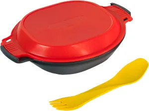 humangear GoKit Light | Travel Mess Kit | 5-Tool Portable Bowl, Plate, Spork | Camping Utensils
