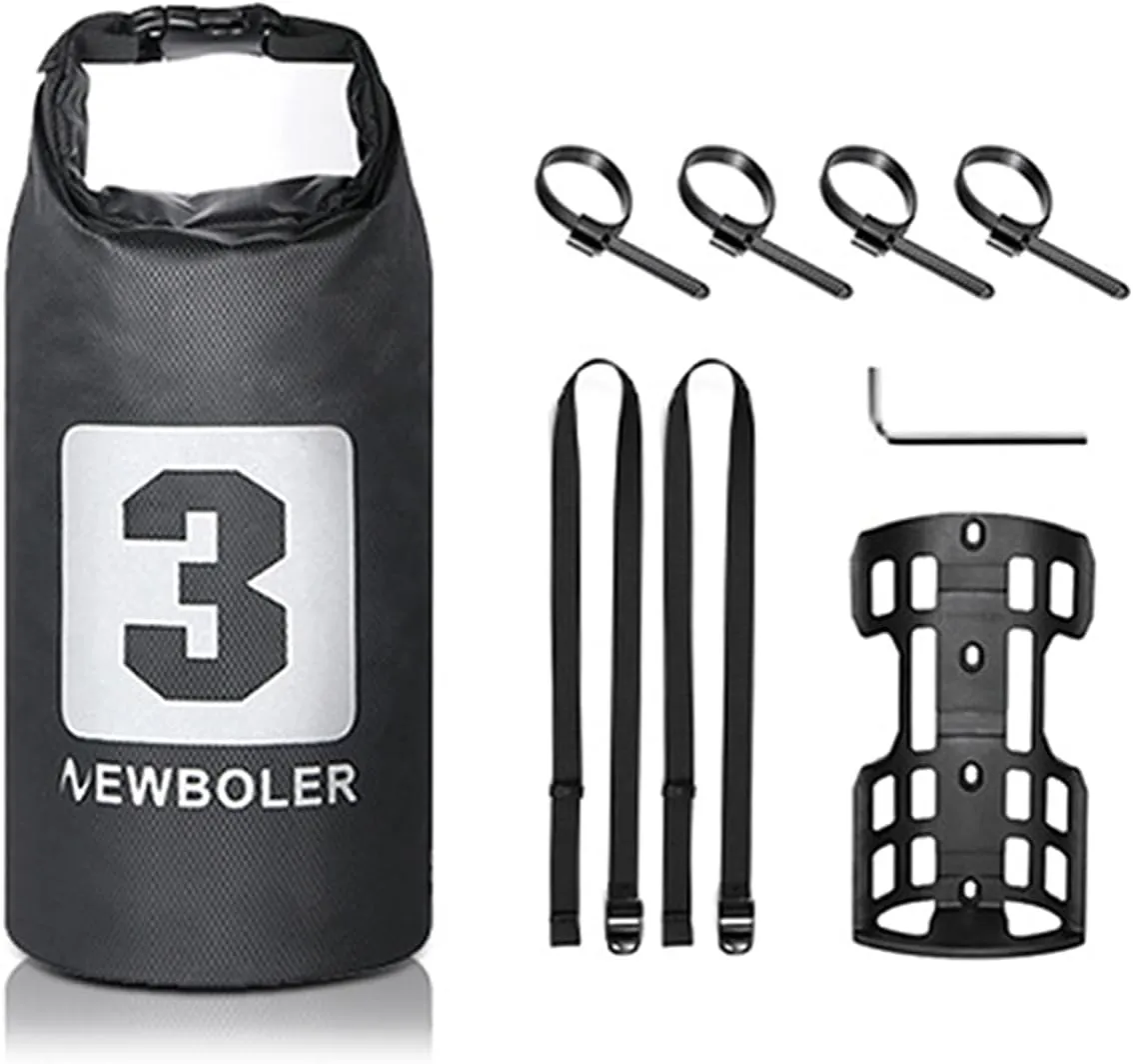 HXBER 3L/7L Bike Fork Bag Waterproof Roll Top Dry Bag Bike Fork Bag Cycle Pack Bike