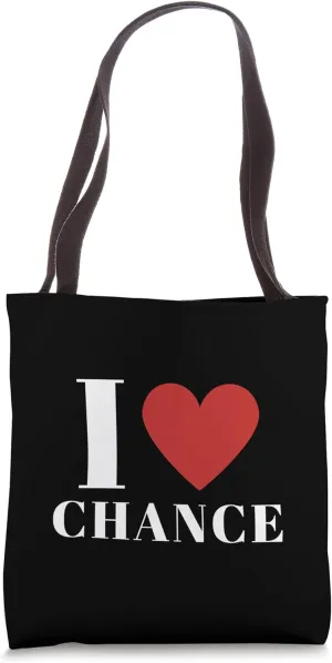 I Heart CHANCE First Name I Love CHANCE Gifts Personalized Tote Bag