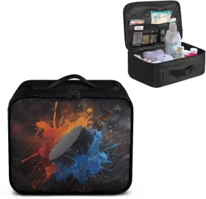 Ice Hockey Sports First Aid Kit Empty First Aid Box Medicine Storage Box with Handles Emergency Medical Kit Trauma First Aid Box